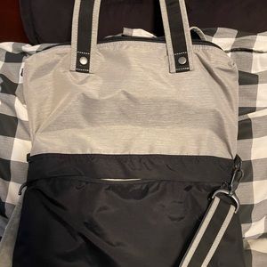 Two toned Eddie Bauer nylon bag. Barely used.